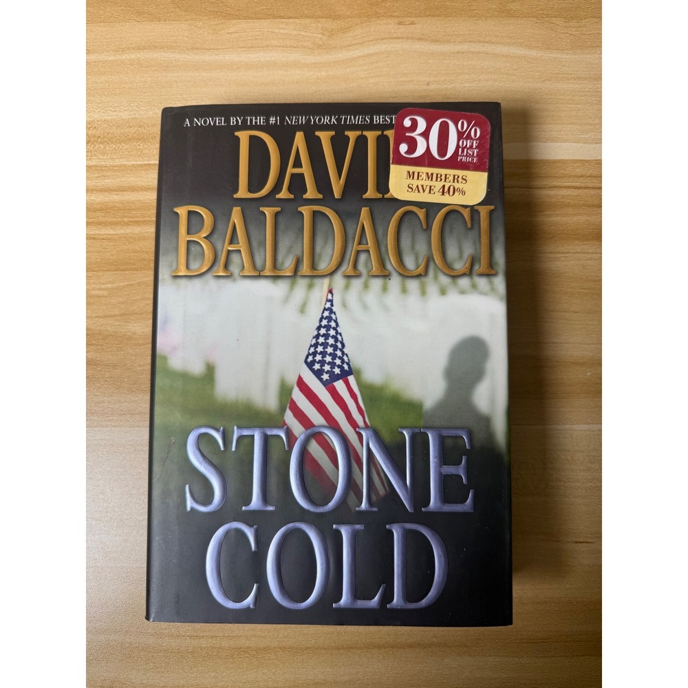 Stone Cold by David‎ Baldacci Hardcover Thriller Novel Book